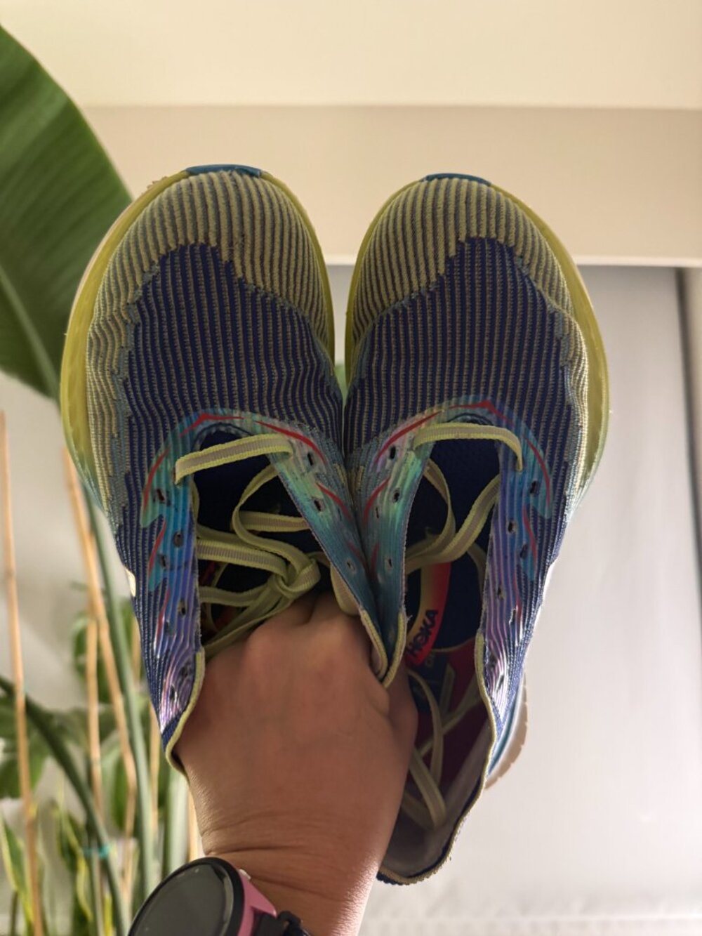 Hoka Cielo X1 - Women's 7, Men's 6 - blue, green - Picture 2 of 5
